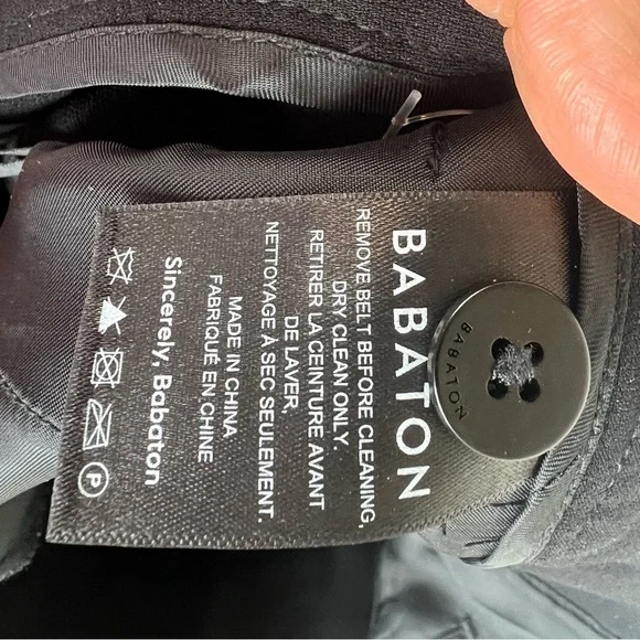 Aritzia Babaton Black Creased High Rise Trousers Pants Size 2 - Picture 8 of 9